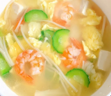 黄瓜虾仁豆腐汤就得这么做才好喝！