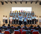 薛城区北临城中学举办班歌合唱比赛